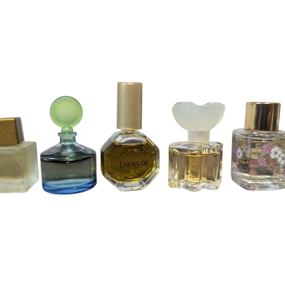 Vintage Mini Size Travel 5ml. Emerald,Oscar De, Lollia, Liz C 5 Set. - Picture 2 of 7